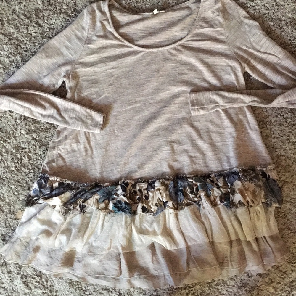 Long Sleeve Ruffle Tunic